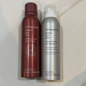 Living Proof Perfect Hair Day Dry Shampoo Set - Burgundy and Silver set of two